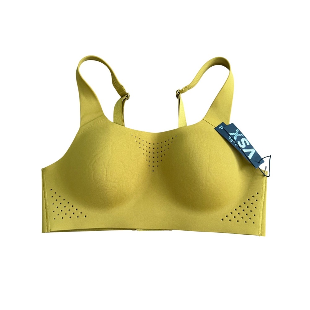 VSX Victoria's Secret Featherweight‎ Max Sports Bra 34B Mustard High Support NEW